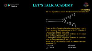 CSIR NET Life Science Previous Year Questions and Solution on Molecular Biology