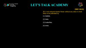 CSIR NET Life Science Previous Year Questions and Solution Species Interactions