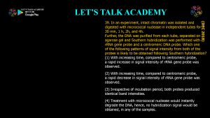 CSIR NET Life Science Previous Year Questions and Solution on EUKARYOTIC GENE REGULATION