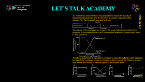 CSIR NET Life Science Previous Year Questions and Solution on EUKARYOTIC GENE REGULATION
