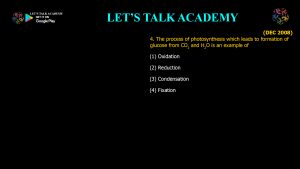 CSIR NET Life Science Previous Year Questions and Solution on OXIDATIVE PHOSPHORYLATION