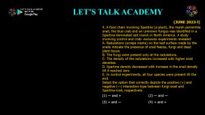 CSIR NET Life Science Previous Year Questions and Solution on Ecology