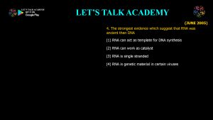 CSIR NET Life Science Previous Year Questions and Solution on Origin of cell and Unicellular Evolution
