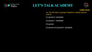 CSIR NET Life Science Previous Year Questions and Solution on Metabolism