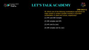 CSIR NET Life Science Previous Year Questions and Solution on EUKARYOTIC GENE REGULATION