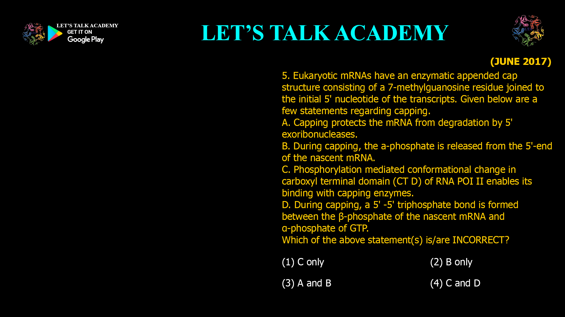 Understanding mRNA 5′ Capping | Role of Phosphates and CTD Phosphorylation in Cap Formation