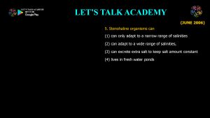 CSIR NET Life Science Previous Year Questions and Solution on Environment and Niche Concept