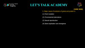 CSIR NET Life Science Previous Year Questions and Solution on Molecular Evolution