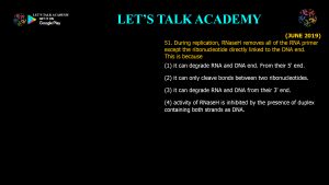 CSIR NET Life Science Previous Year Questions and Solution on Molecular Biology