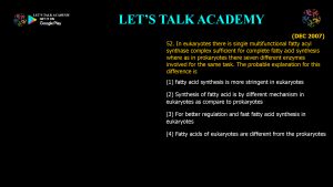 CSIR NET Life Science Previous Year Questions and Solution on Metabolism