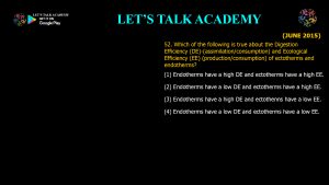 CSIR NET Life Science Previous Year Questions and Solution on Ecosystem Ecology