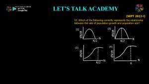 CSIR NET Life Science Previous Year Questions and Solution on Population Ecology