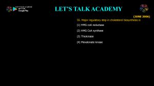 CSIR NET Life Science Previous Year Questions and Solution on Metabolism