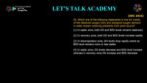 CSIR NET Life Science Previous Year Questions and Solution on applied ecology