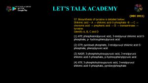 CSIR NET Life Science Previous Year Questions and Solution on Metabolism