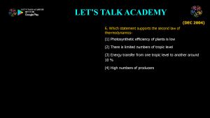 CSIR NET Life Science Previous Year Questions and Solution on Ecosystem Ecology