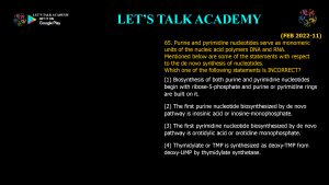 CSIR NET Life Science Previous Year Questions and Solution on Metabolism