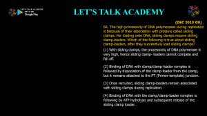 CSIR NET Life Science Previous Year Questions and Solution on DNA REPLICATION