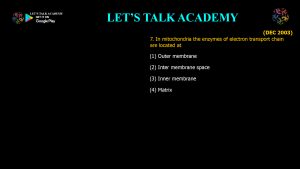 CSIR NET Life Science Previous Year Questions and Solution on OXIDATIVE PHOSPHORYLATION