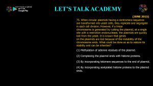 CSIR NET Life Science Previous Year Questions and Solution on DNA REPLICATION