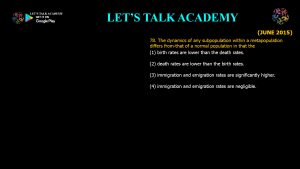 CSIR NET Life Science Previous Year Questions and Solution on Population Ecology