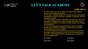 CSIR NET Life Science Previous Year Questions and Solution on Population Ecology
