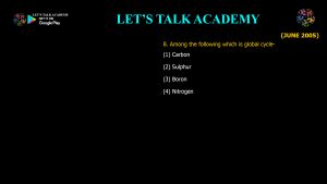 CSIR NET Life Science Previous Year Questions and Solution on Ecosystem Ecology