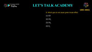 CSIR NET Life Science Previous Year Questions and Solution on applied ecology