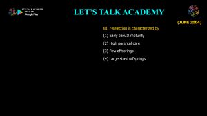 CSIR NET Life Science Previous Year Questions and Solution on Population Ecology
