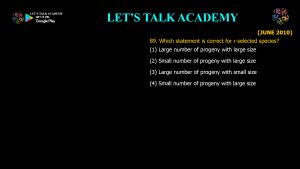 CSIR NET Life Science Previous Year Questions and Solution on Population Ecology