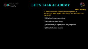 CSIR NET Life Science Previous Year Questions and Solution on Metabolism