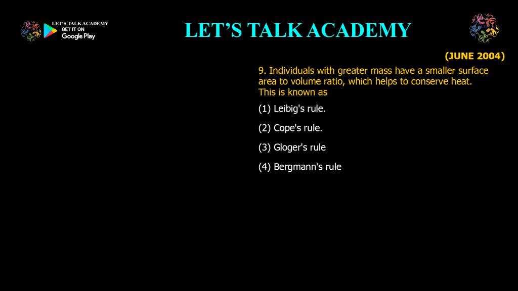 Bergmann’s Rule: How Greater Mass and Surface Area to Volume Ratio Help ...
