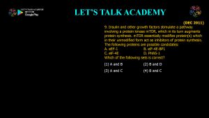 CSIR NET Life Science Previous Year Questions and Solution on EUKARYOTIC GENE REGULATION