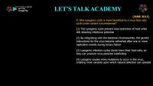 CSIR NET Life Science Previous Year Questions and Solution on VIRAL GENE REGULATION