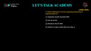 CSIR NET Life Science Previous Year Questions and Solution on DNA REPLICATION