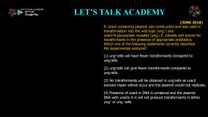 CSIR NET Life Science Previous Year Questions and Solution on DNA REPAIR AND RECOMBINATION