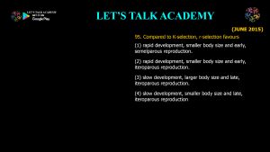 CSIR NET Life Science Previous Year Questions and Solution on Population Ecology