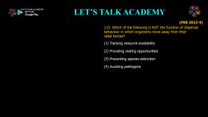 CSIR NET Life Science Previous Year Questions and Solution on Brain, Behavior and Evolution