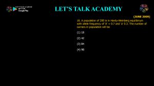 CSIR NET Life Science Previous Year Questions and Solution on The Mechanisms of Evolution
