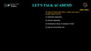 CSIR NET Life Science Previous Year Questions and Solution on EVOLUTION AND BEHAVIOUR