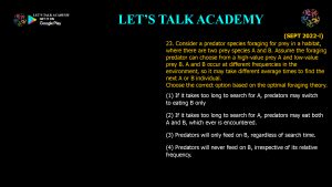 CSIR NET Life Science Previous Year Questions and Solution on Brain, Behavior and Evolution