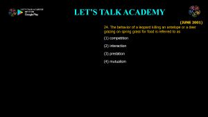 CSIR NET Life Science Previous Year Questions and Solution on Brain, Behavior and Evolution