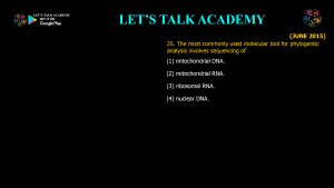CSIR NET Life Science Previous Year Questions and Solution on Molecular Evolution
