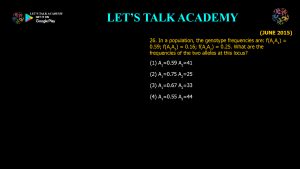 CSIR NET Life Science Previous Year Questions and Solution on The Mechanisms of Evolution