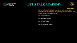 CSIR NET Life Science Previous Year Questions and Solution on Brain, Behavior and Evolution