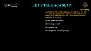 CSIR NET Life Science Previous Year Questions and Solution on Brain, Behavior and Evolution