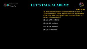 CSIR NET Life Science Previous Year Questions and Solution on The Mechanisms of Evolution