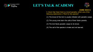 CSIR NET Life Science Previous Year Questions and Solution on Brain, Behavior and Evolution