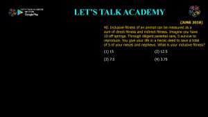 CSIR NET Life Science Previous Year Questions and Solution on Brain, Behavior and Evolution