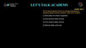 CSIR NET Life Science Previous Year Questions and Solution on Emergence of Evolutionary Thoughts